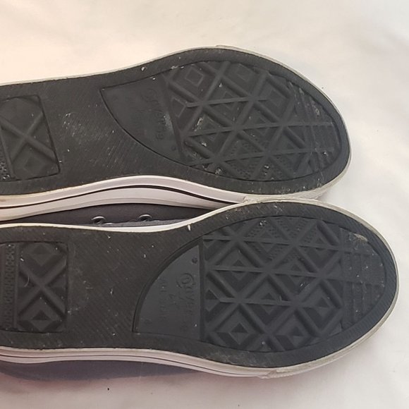 Converse All Star Gray Red Low Top Lace Up Junior Size 4 Womens 5.5 - Picture 6 of 6